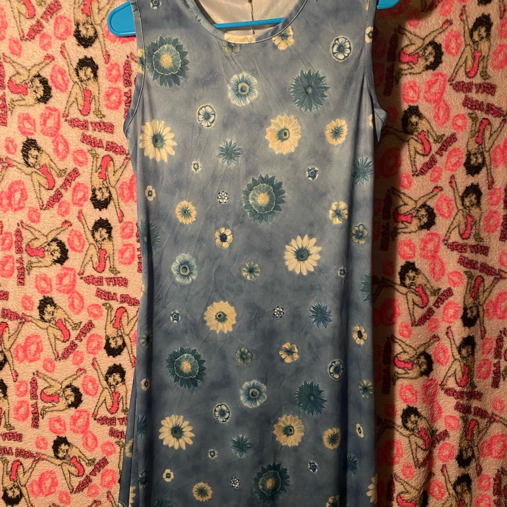 Long silky dress